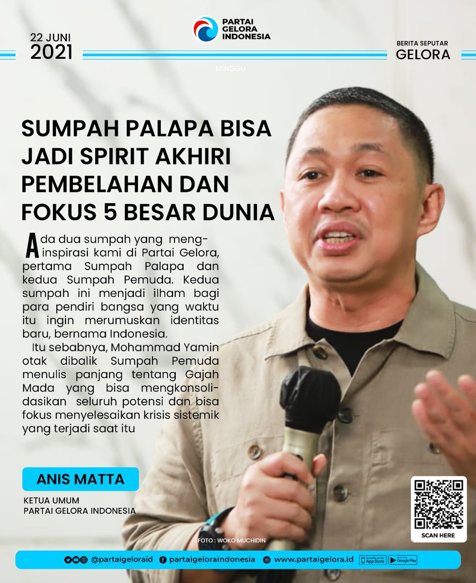 partaigeloraid's tweet photo. Anis Matta Usulkan Tekad Indonesia Sebagai Sumpah Ketiga Indonesia

🎥 Tonton video di GeloraTV 👉https://t.co/QuNJBTKr9R
@anismatta https://t.co/qCZwjkXIpl