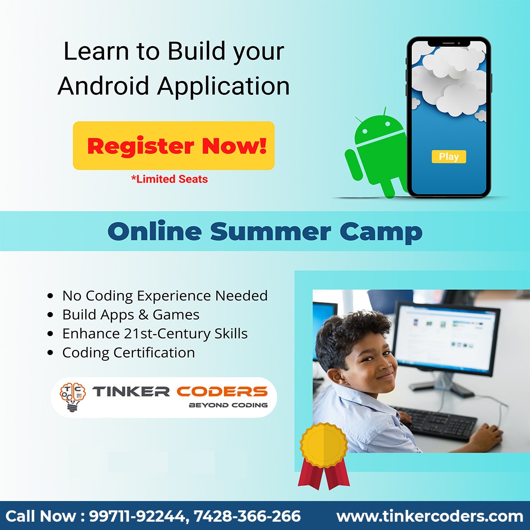 Hurry Up Now, and Book a Free Trial Session for your child - bit.ly/tcfreeclass
Explore our Summer Camp Courses - tinkercoders.in/summer-camp-co…
For more information, Whatsapp/Call at 99711-92244/7428-366-266
#tinkercoders #coding #codingsummercamp #CodingForKids