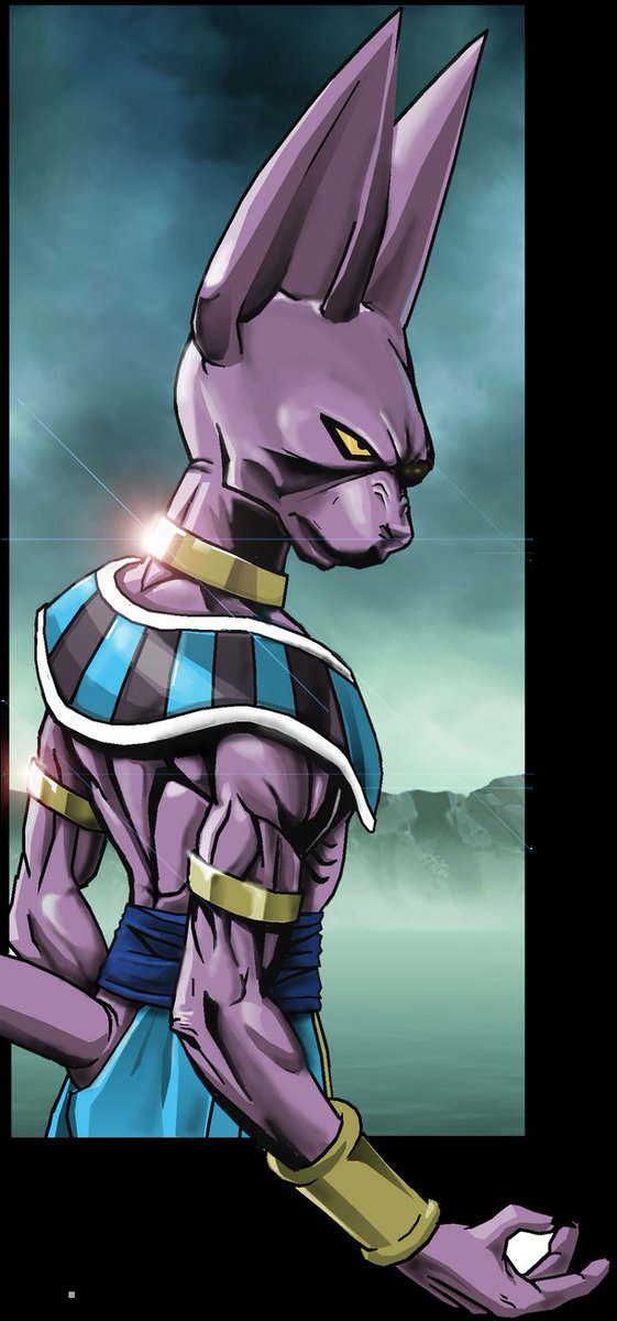 NovaSayajinGoku's tweet photo. SERIOUS LORD BEERUS (digital Art from 2015) https://t.co/vhYsrhp1B3
