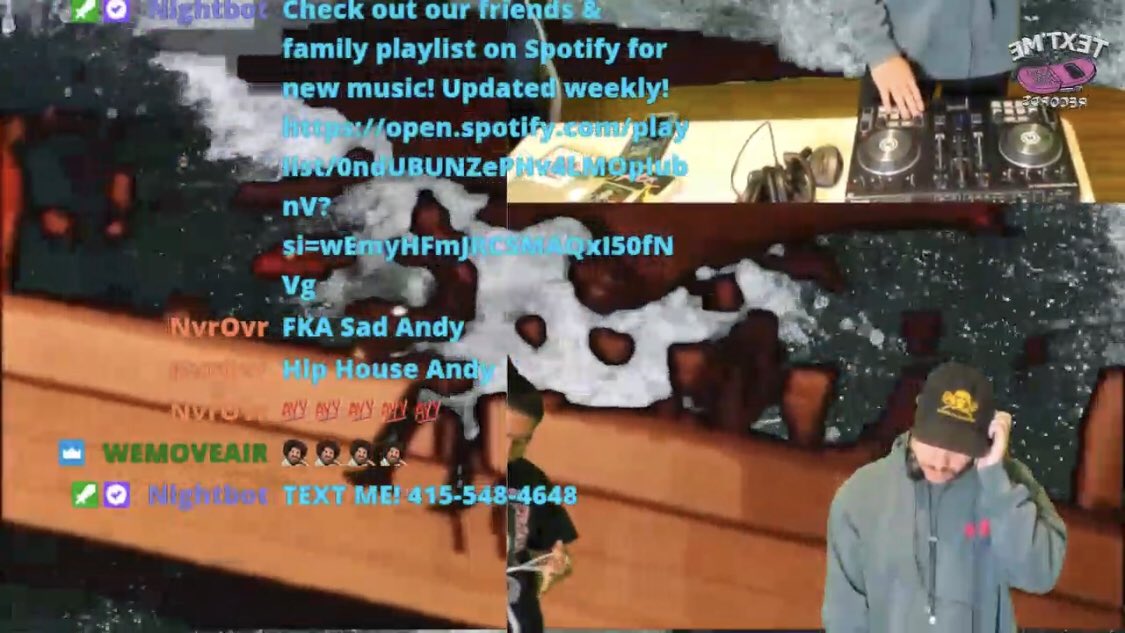 @Andy411oak <a href="/differentfur/">Different Fur Studios</a> <a href="/studio_daddy/">studio_dad</a> <a href="/mike411oak/">China Mike</a> <a href="/textmerecords/">Text Me Records</a> <a href="/NanosauR/">Nanito</a> @Andy411oak dancing online rn twitch.tv/textmerecords