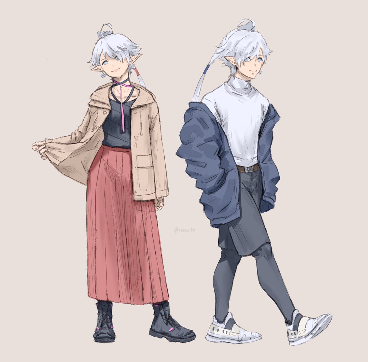 Casual alisae and alphinaud 2020 #ffxiv