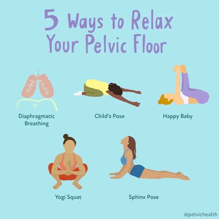 pelviva's tweet photo. Try these poses recommended by @pelvichealth to relax your Pelvic Floor x https://t.co/qkYMptJq4F