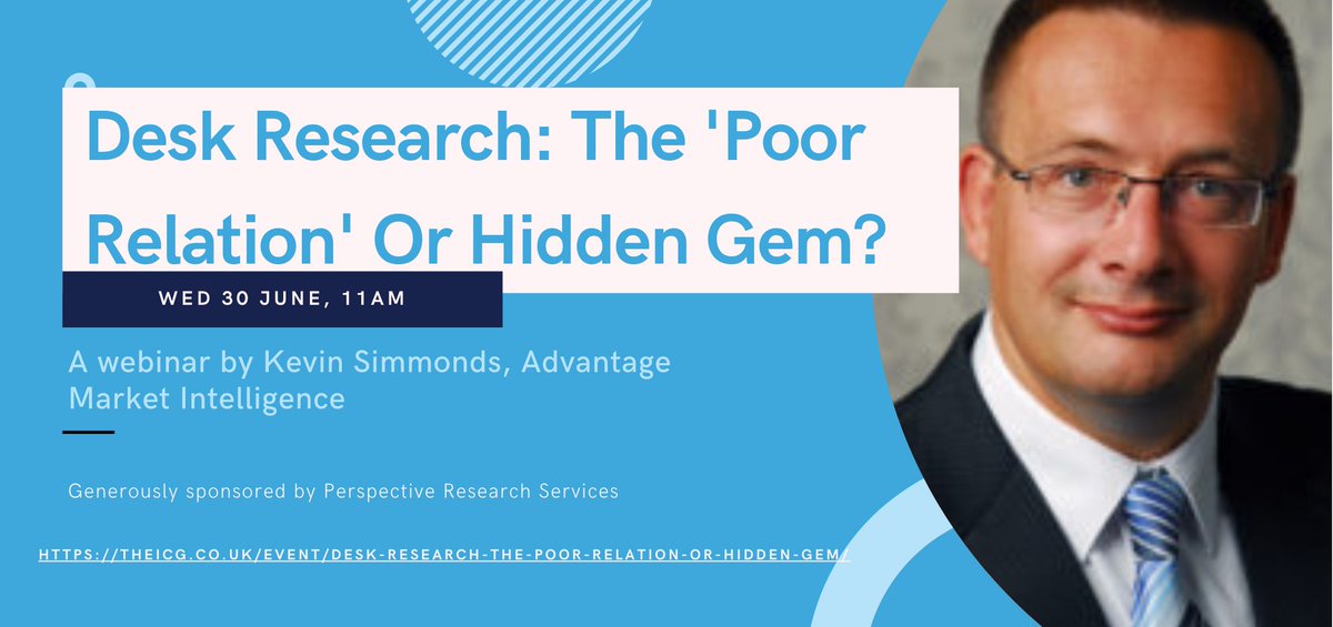 Next Weds 30 June, 11am. Register today. theicg.co.uk/event/desk-res…
@AdvantageMI @Perspectivemr <a href="/agfora/">Sally Alsop</a>