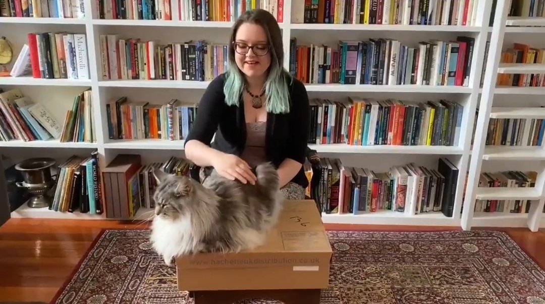Alex von Tunzelmann. When the first copies of your new book arrive the best way to unbox them is in front of a bookcase and in the company of a cat. Alex tells us her book is part of the great human quest for understanding but also something lovely to curl up with.