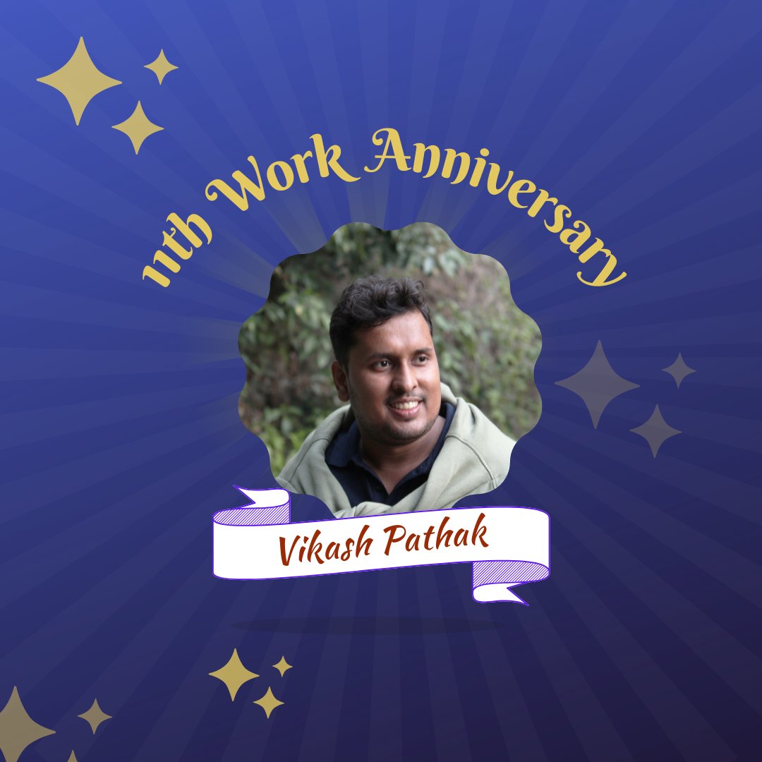 Logicielio's tweet image. &quot;Vikash Pathak (Project Manager)&quot; - It’s incredible to see you consistently pushing the bar!!
We dedicate this special post to congratulate you on your 11th Work Anniversary with Logiciel and thank you for your tremendous efforts throughout these years. #LogicielSolutions