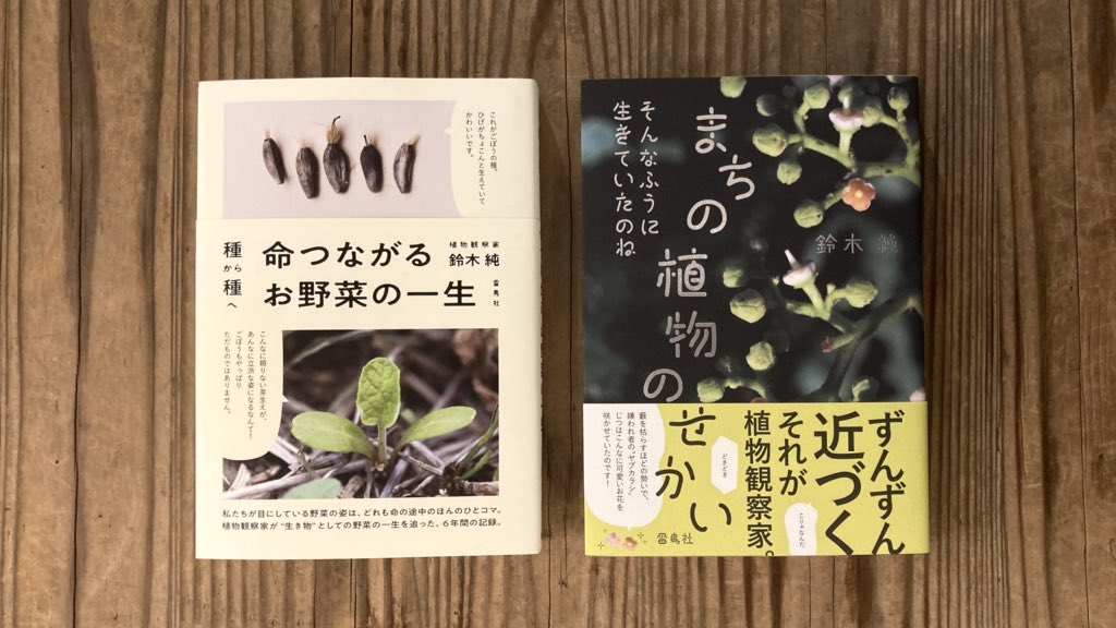 鈴木純 新刊 種から種へ 命つながるお野菜の一生 雷鳥社 発売中 Suzuki Junjun Twitter