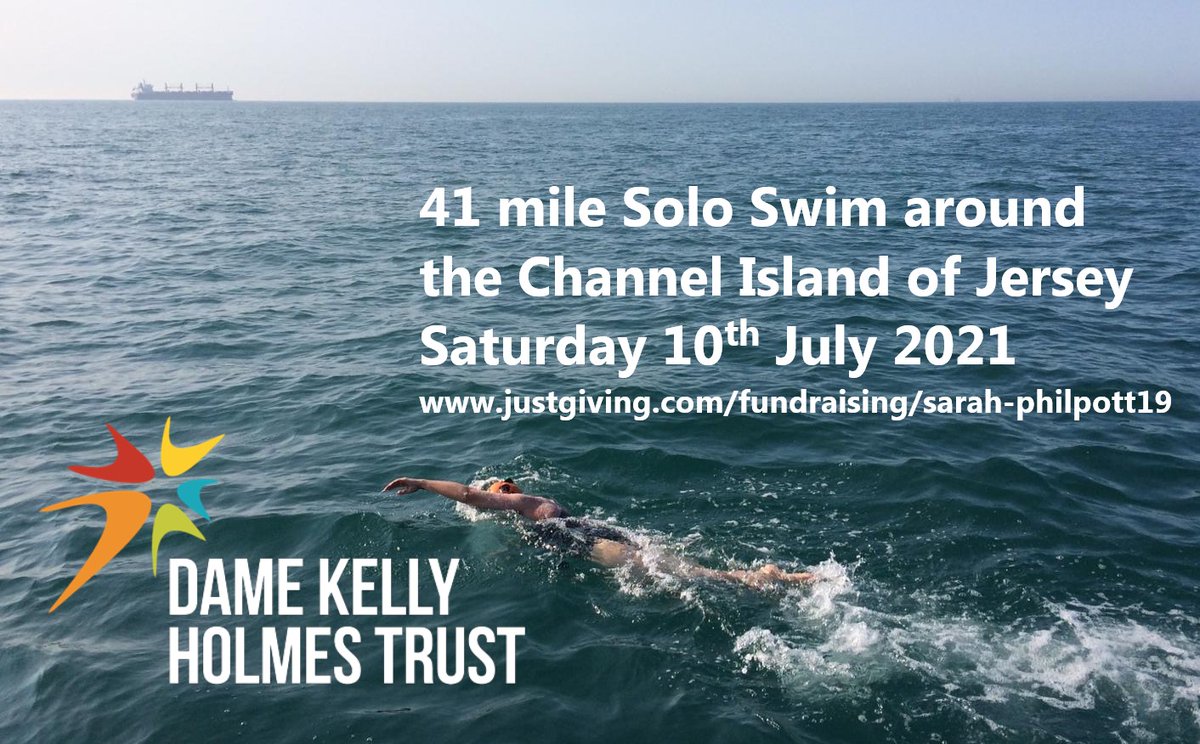 So excited to share this amazing fundraising challenge! @SarahPhilpott19 will be swimming the 41 miles around Jersey on 10th July to raise money for the Trust! Find out more about this incredible challenge... damekellyholmestrust.org/news/sarahs-am…