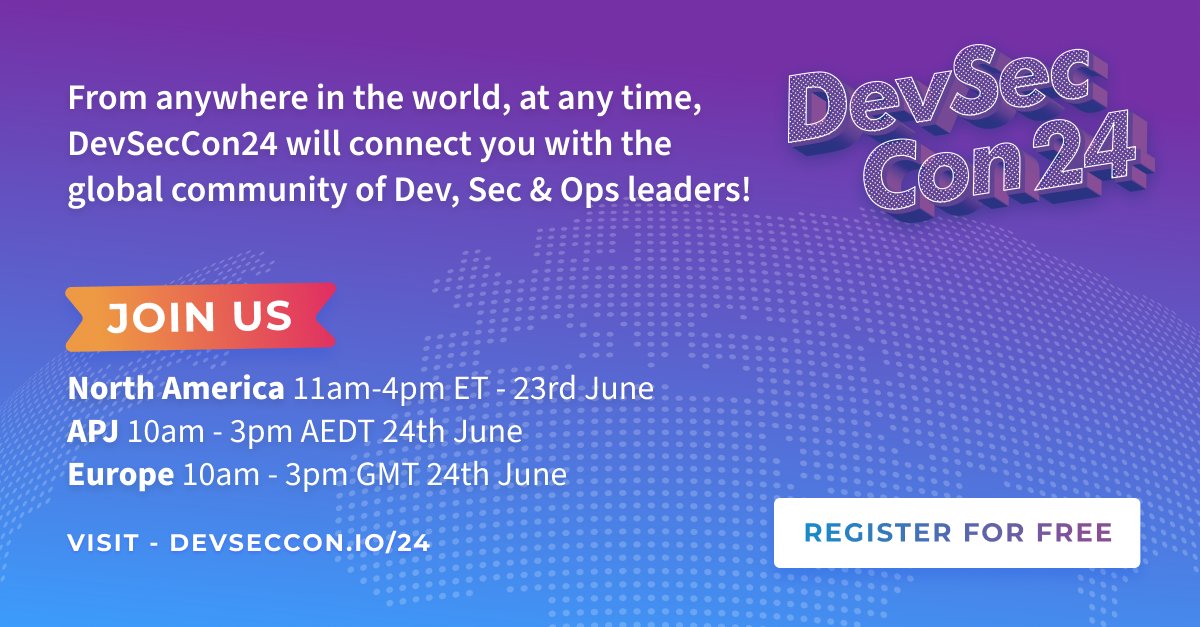 3 reasons you should join us for #DSC24: devseccon.com/devseccon24-20… 

1) Prevent *COWTASTROPHE* on a smart farm! 🐄 🐑

2) Why aren't we all #threatmodeling? Get the birdseye view 🕵️

3) We have an awesome competition (go find it!) 🎁

#devsecops #infosec <a href="/snyksec/">Snyk</a> #conference