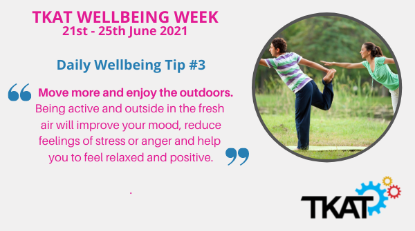 Today, on our 3rd day of #TKATWELLBEINGWEEK we're learning how being outside in nature and moving our bodies can bring about a positive mindset. Learn more here: tkat.org/686/news-blog/… #TKATFamily