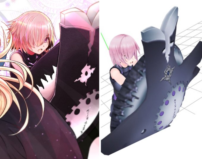 今回の絵、マシュだけが上手くかけなくてMMDからトレス
難しい構図はバンバン頼っていきたい。今まで頼らなさ過ぎた感もあるかもしんない 