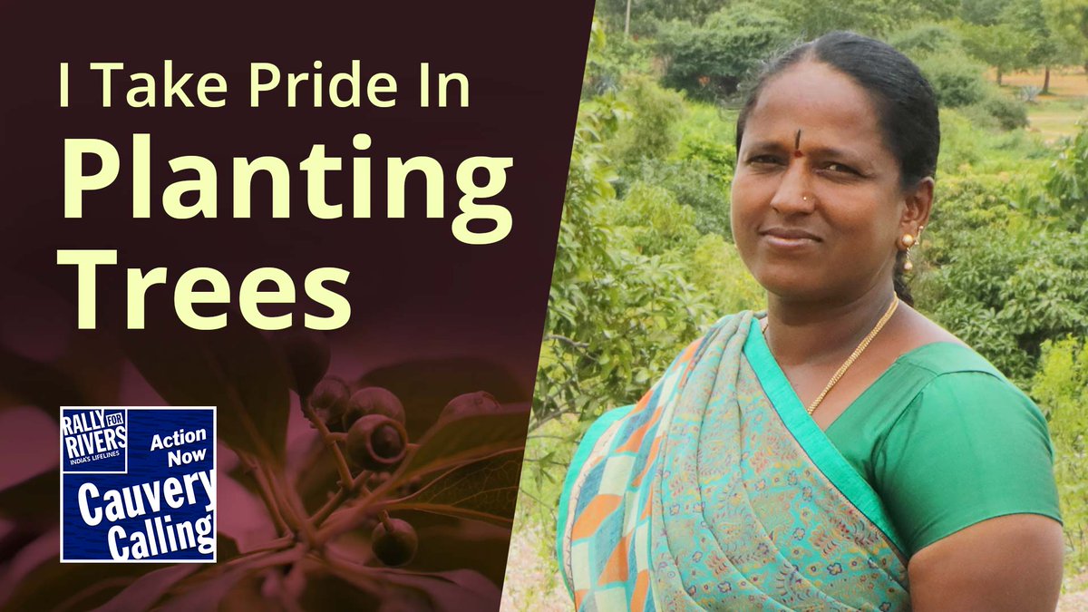 rallyforrivers's tweet photo. ‘I Take Pride In Planting Trees,’ says farmer Smt. Mangala #CauveryCalling

Video: https://t.co/D7AsLEwvNV https://t.co/A6uaYQuGRo
