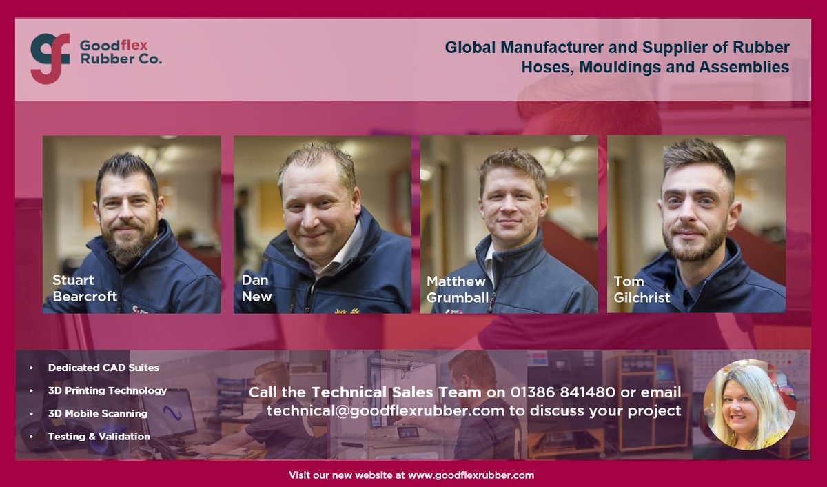 GoodflexRubber's tweet image. Goodflex RAPID for engineering teams completing rapid prototype and advanced production projects seeking to mitigate risk in the design of hoses, mouldings and assemblies. goodflexrubber.com/goodflex-rapid/