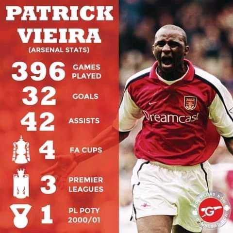 Happy 45th birthday Patrick Vieira  