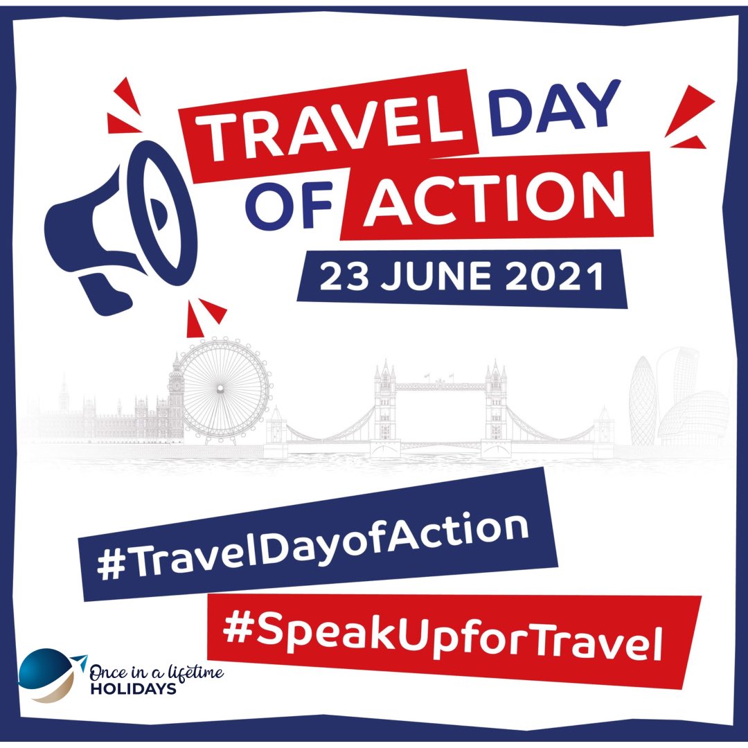 KimOnceinaLife1's tweet photo. Today’s the Day!! Hundreds of travel agents join force with so many other agents / tour operators / airlines and hotels the list goes on in supporting the Travel Day of Action at Westminster.  Let’s get travelling again ✈️ #savetravel #traveldayofaction #speakupfortravel https://t.co/lIlJO6PO9t
