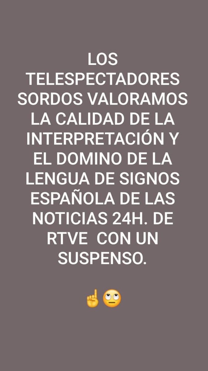 SebiGomerito's tweet photo. @rtve @rtvenoticias @Yolanda_Diaz_
@sanchezcastejon @agarzon @Santi_ABASCAL @pablocasado_
#VamosalucharporRTVE @IgualdadGob @CNSEinfo @Cermi_Estatal @populares @PSOE @vox_es @PODEMOS
#PorUnaInterpretacionLSEdeCalidad #rtve1 #rtve2 #antena3 #cuatro #Telecinco #LaSextaTV @MVTARDE https://t.co/1NMi8YmKMB