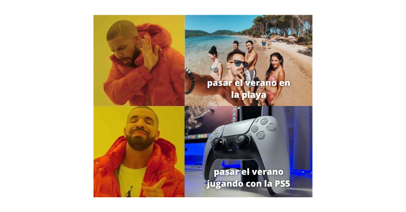 Dynos_es's tweet photo. 💥Hay dos formas de pasar el verano... ¿Y vosotros? ¿Playita o PS5?💥 🕹️ Aun está en marcha el sorteo de la penúltima PS5 ¡Quedan dos días para participar! ⚡ En el post tenéis toda la información ⚡
#sorteo #sorteops5 #sorteoespaña #ps5 #dynos #meme
