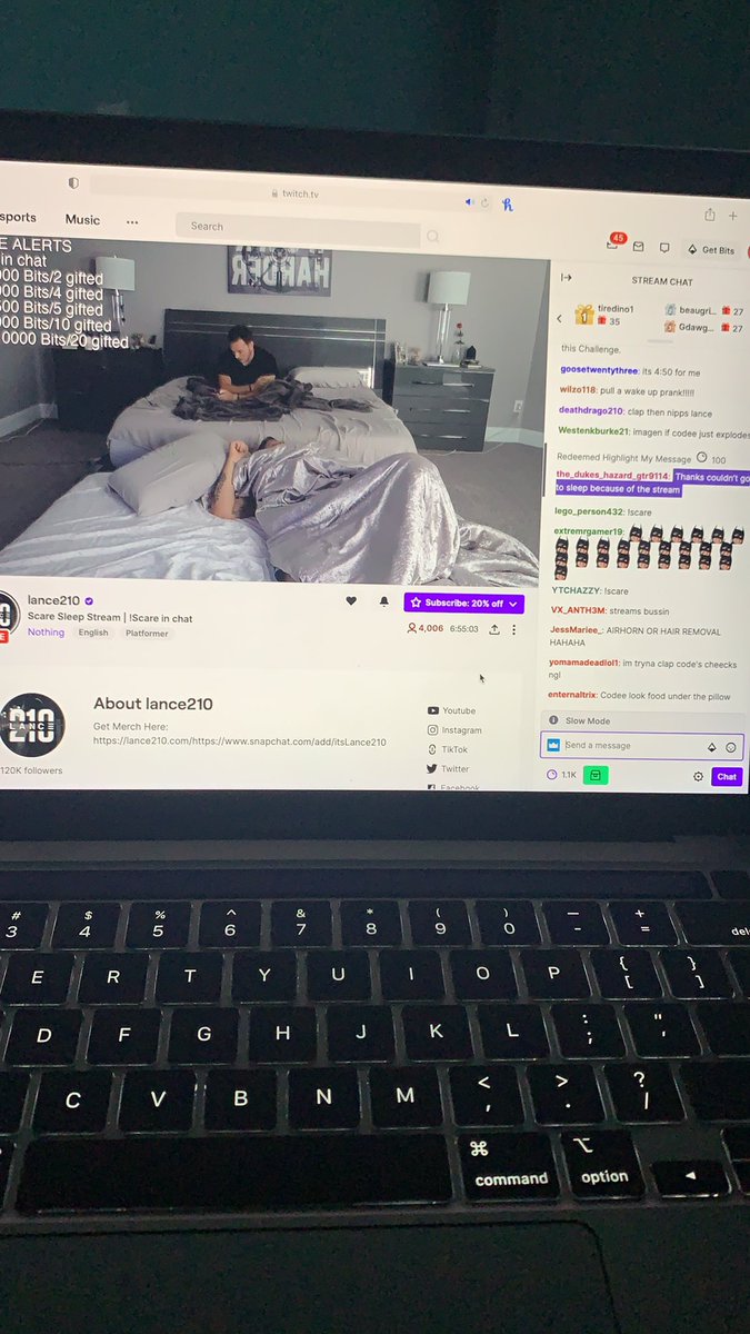aperdomo2468's tweet photo. @Lance210 Iโve been watching sinc e the very beginning of the stream and still am Iโve gotten not even 2 hours sleep ๐๐ฅฒ #lance2thick https://t.co/fgunteEB2e