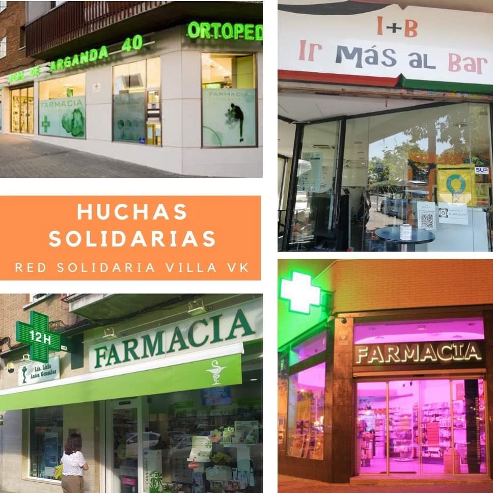 Hoy os presentamos 4 negocios más del barrio que colaboran con la iniciativa de huchas solidarias 🤩

✨ BAR I+B C
C/ del Congosto 14

✨Farmacia Alameda 
C/ Alameda del Valle 23

✨Farmacia Las Gemelas 
C/ Real de Arganda 40

✨Farmacia Lidia Anton Gonzalez 
C/de Sierra Gorda 30