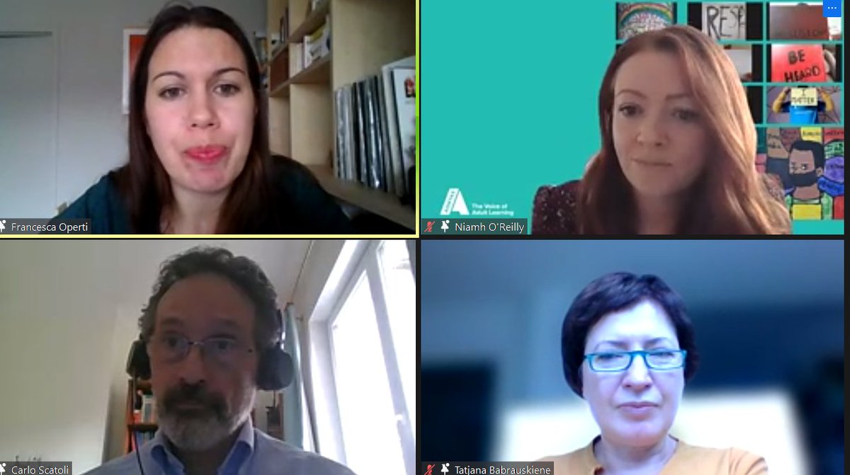 EAEA2020's tweet photo. As civil society we always advocated for holistic approach to learning, says @DrNiamhOReilly from @aontas We have a huge amount of evidence that change-oriented, transformative adult learning really works. You have to develop a policy that is truly inclusive. 
#FuturelabAE https://t.co/bLPCezR5I1
