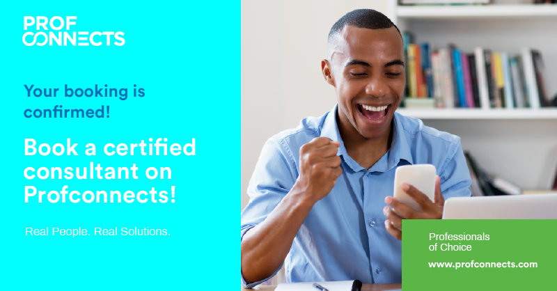 Profconnects's tweet photo. Your booking is automatically confirmed, as the consultant is notified of the booking details. Fast service guaranteed.
Visit https://t.co/hK5D3yXgY4 today or call 0111024300 to find and book an appointment with a certified consultant with ease. 

#Realpeople
#Realsolutions https://t.co/M4ypl7gFb7