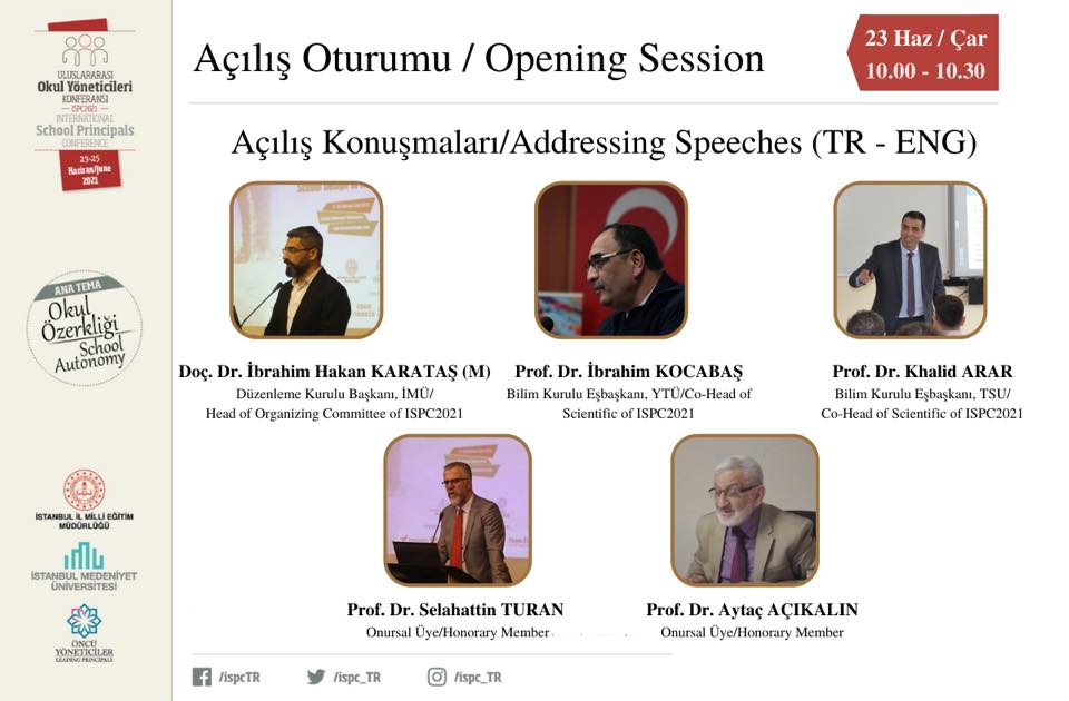 oncuyonetici's tweet photo. Uluslararası Okul Yöneticileri Konferansı Açılış Oturumu başlamıştır.
https://t.co/cyPomVXsNr
https://t.co/DBDKFlKoim
o Yorum ve görüşlerinizi buradan paylaşabilirsiniz.
#ispc2021
#okulözerkliği
#schoolautonomy https://t.co/NychmziTHA