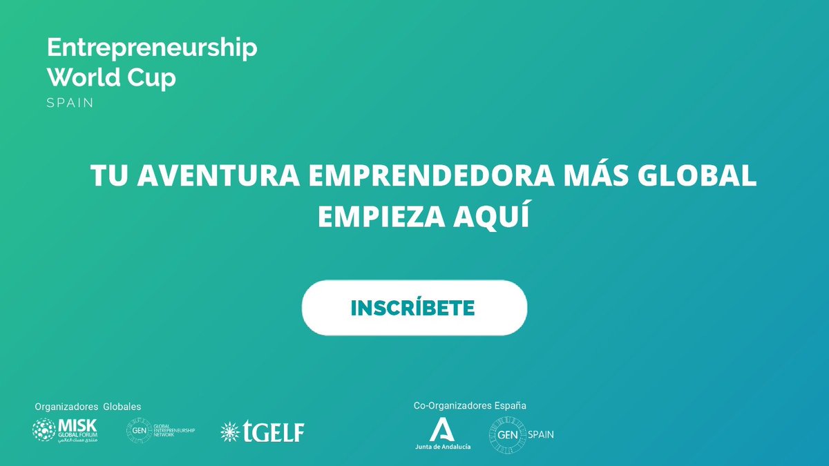 cademalaga's tweet photo. 🏆 SE BUSCAN los mejores #emprendedores, #empresas y #startups. 

#EntrepreneurshipWorldCup #EWC2021
La mayor competición de emprendimiento a nivel mundial está en marcha @EWC_Global @Misk_Global 

🗓️Hasta 4/07 ℹ️ https://t.co/puIc1XXfNt
worldcup@andaluciaemprende.es https://t.co/6jcP4FDGFJ