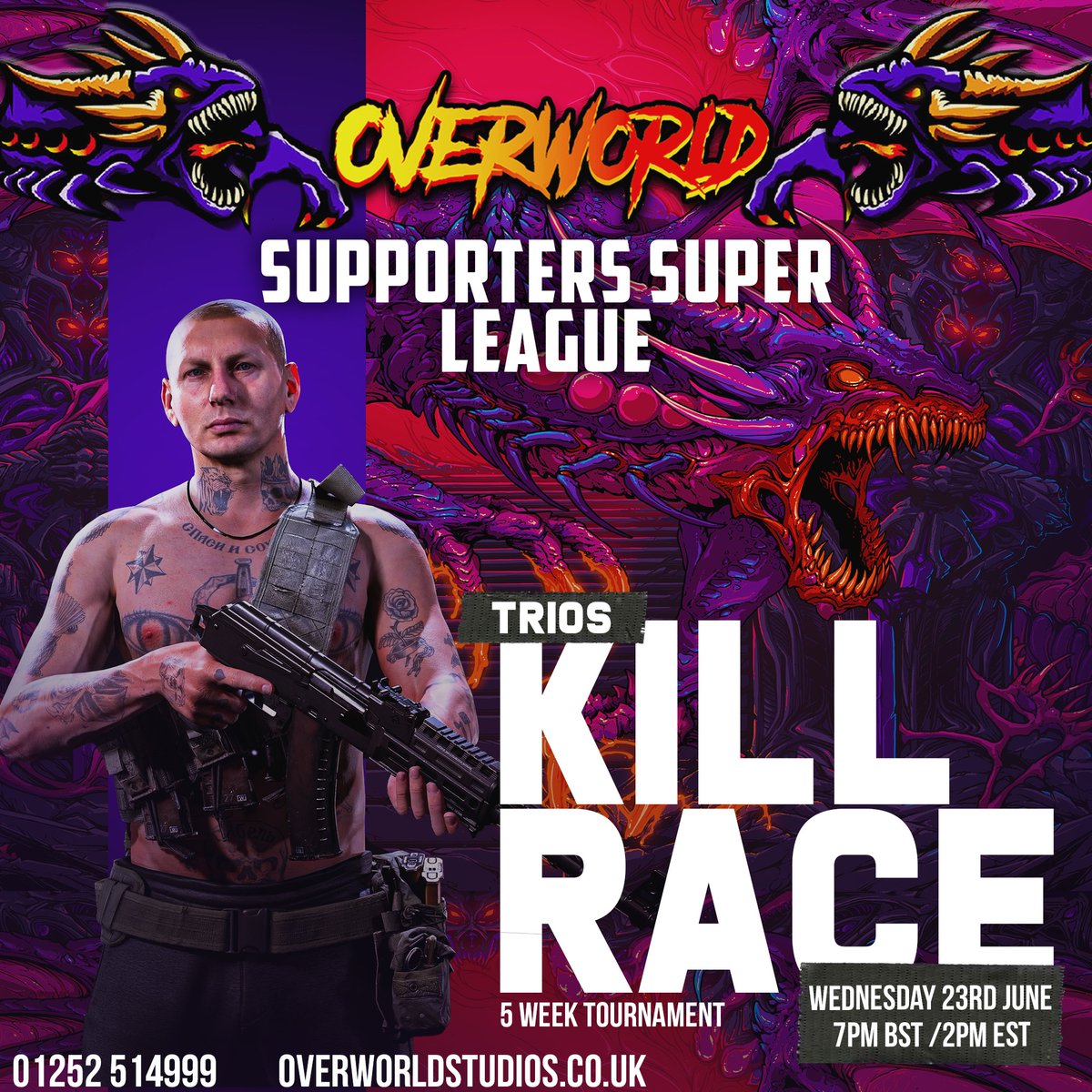 GamingD26's tweet photo. on todays agenda we have @overworldleague trios kill race tonight! head over to my page ( link in description) drop a follow 
#SupportSmallStreamers #SmallStreamersConnect #SmallStreamerCommunity #FacebookGaming #callofdutywarzone #smallstreamer #smallstreamergrowth https://t.co/DEplyyHA9s