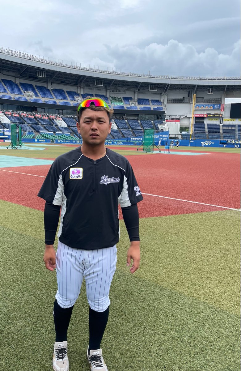本日から合流した #田村龍弘 選手！初日から元気に練習していました