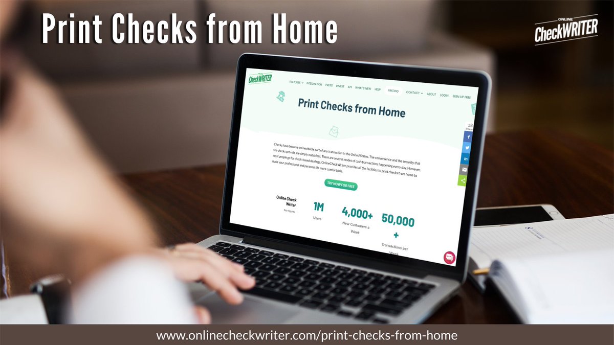 webcheckwriter's tweet photo. https://t.co/lhZdURNbdK

Checks have become an inevitable part of any transaction in the United States. You can create your customized checks using OnlineCheckWriter and print them blank check paper from home.

#PrintChecksFormHome #CheckPrintingSoftware #DesignYourChecks https://t.co/vyRhyX3n7Z
