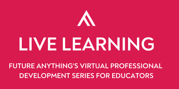 future_anything's tweet photo. Our next #LiveLearningSeries online educator #CPD session is in the diary - and it needs to be in yours too! Join @NicoleDyson to talk all things entrepreneurial #pedagogy live online on 20 July. Speakers will be announced soon, so snag your spot now! https://t.co/mvsxe01KKE https://t.co/bgRIk9GZki