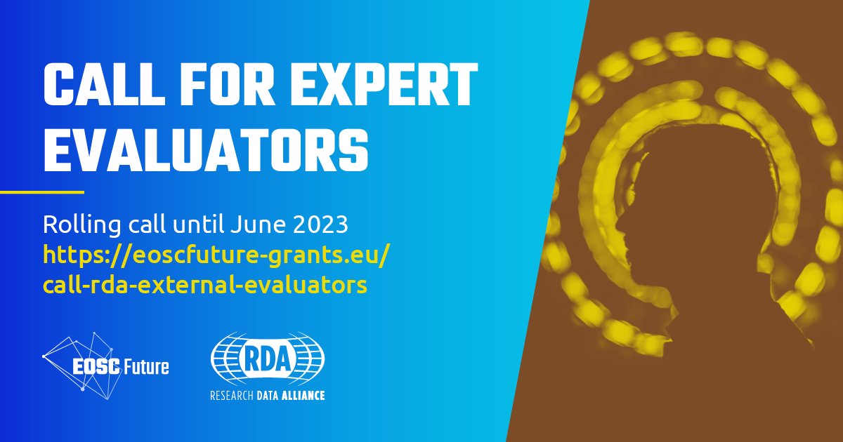 OpenAIRE_eu's tweet photo. WANTED, EVALUATORS
Do you know the ins and outs of:
✅#Evaluation of grant applications
✅#ResearchData
✅#OpenScience & #OpenResearch
✅#ResearchCommons
Apply to become an expert external evaluator for the @resdatall Open Calls in the @EOSCFuture project. https://t.co/gQfm7YiO5V https://t.co/Ku9Mjy0pCM