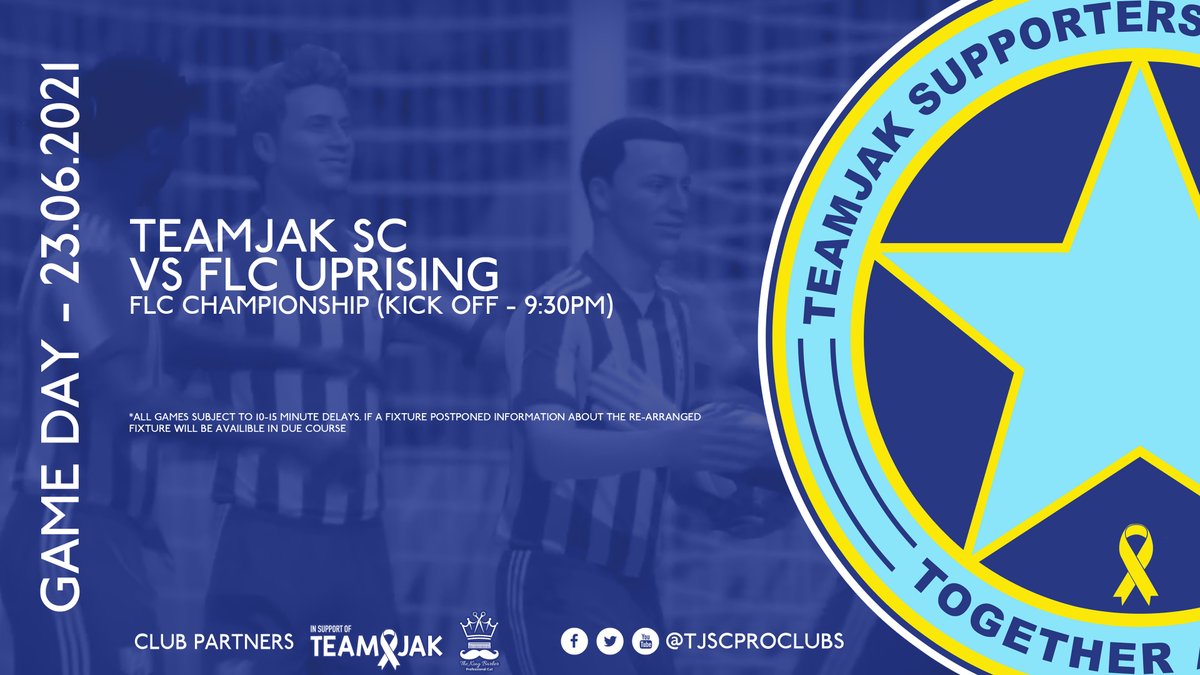 After a night's break to watch the final games of Group D we are back in action tonight in the FLC Championship against fellow relegation fighters FLC Uprising and it's all live on the TeamJak SC Twitch Channel.

MON TJSC!!!
twitch.tv/teamjaksc