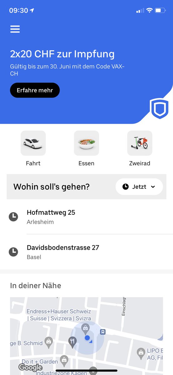 poiol00's tweet photo. @Uber_Support laut Info in der App ist der Gutschein für Fahrten zu einem Impfzenteum bis zum 30.06 gültig, habe das gerade eben ausprobiert und folgende Meldung bekommen. Ich habe den Code bisher noch nicht verwendet. https://t.co/M6wO3D9ble