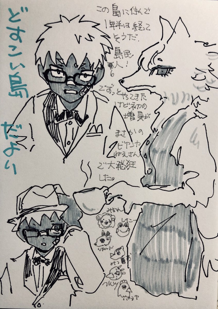どうぶつの日記 ここでは銀髪褐色少年のリャンです 