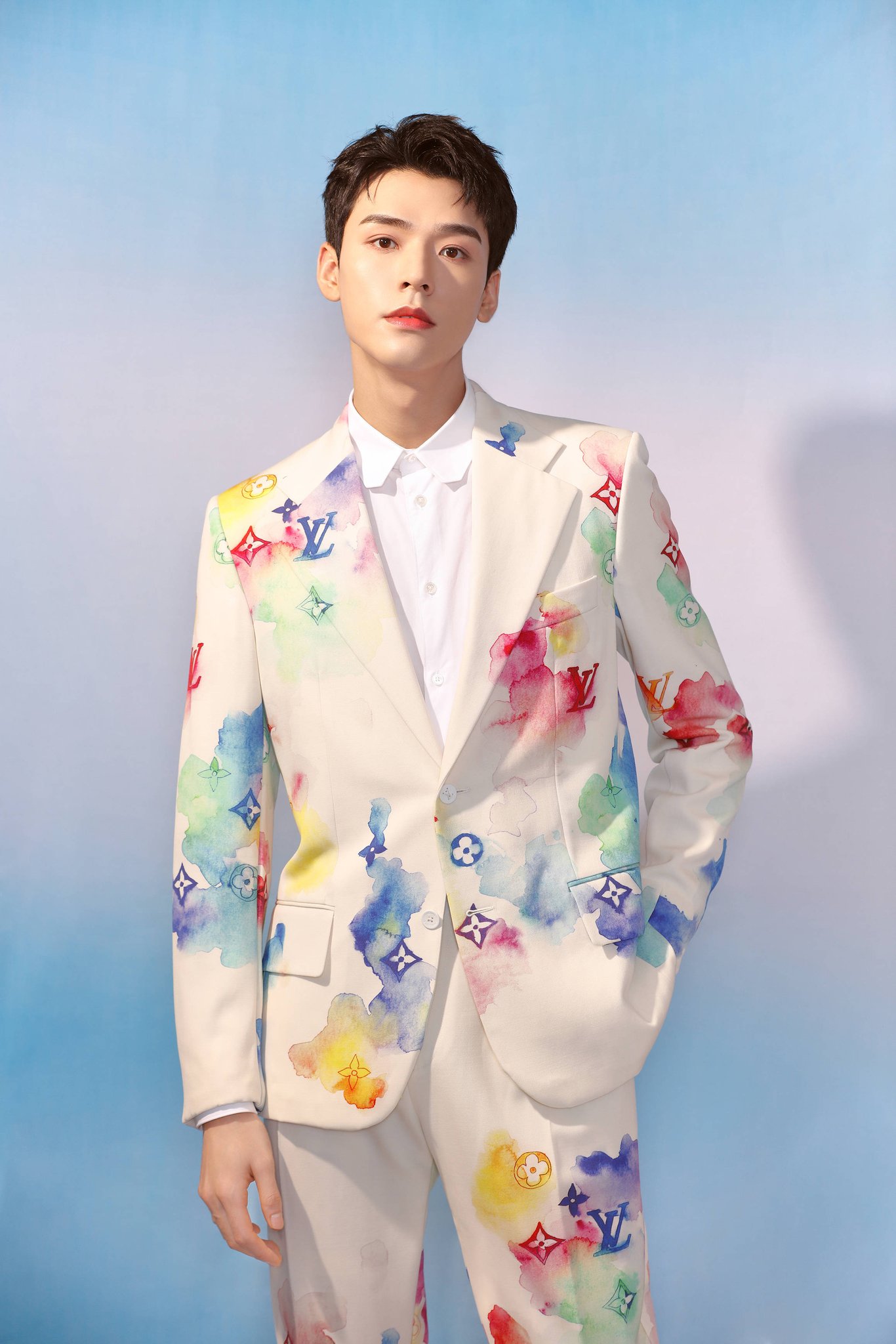 Actor Gong Jun attends Louis Vuitton Fashion Show on September 16