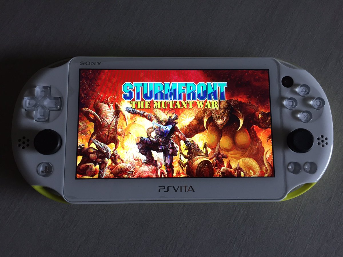 LastRealGamer's tweet photo. New #PSVita game? SturmFront! 

Thanks @REDARTGAMES @Andrade_Games @SturmFrontGame for your #VitaIsland🏝 support! 

(Game can be found in Vita store via Search functionality ) https://t.co/R3JQRkMmSc