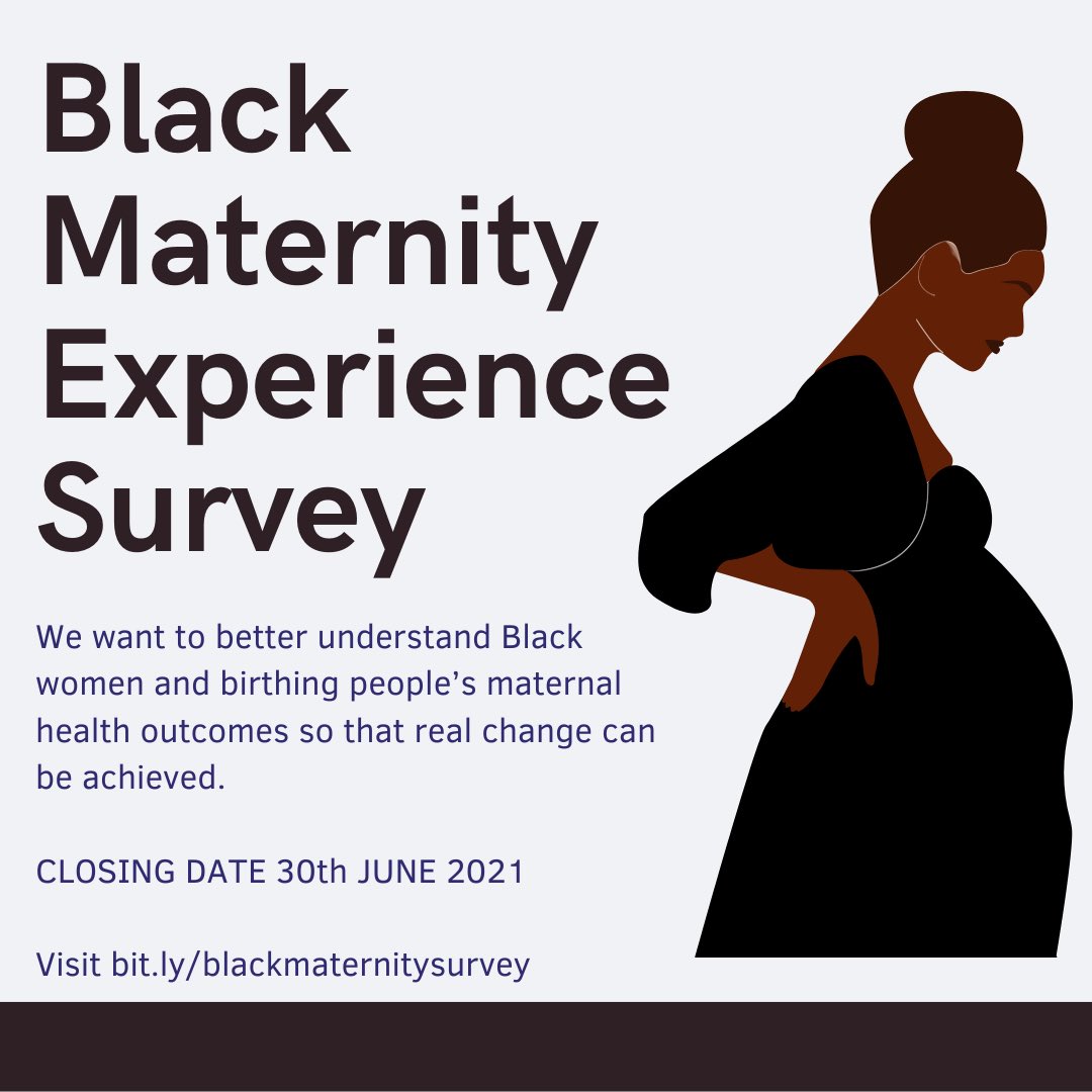 fivexmore's tweet photo. Five X More’s Black maternity experience survey is closing soon and we want to hear from you if you are currently pregnant or have given birth in the last 5 years. Please visit https://t.co/ZypMTFFHXv to fill yours out and help us spread the word on your networks. Thank you https://t.co/ZNGyylkI1l