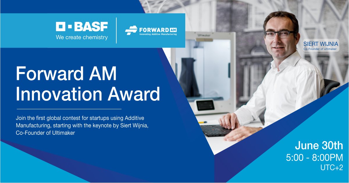 BASF_ForwardAM's tweet image. Only one week left until our #forwardAMaward Finals on June 30th! Don’t miss out on this major #3dprinting startup event and register now for free on our website: hubs.la/H0QNnMQ0

#ForwardAM #BASF #AM #startup #innovation #contest