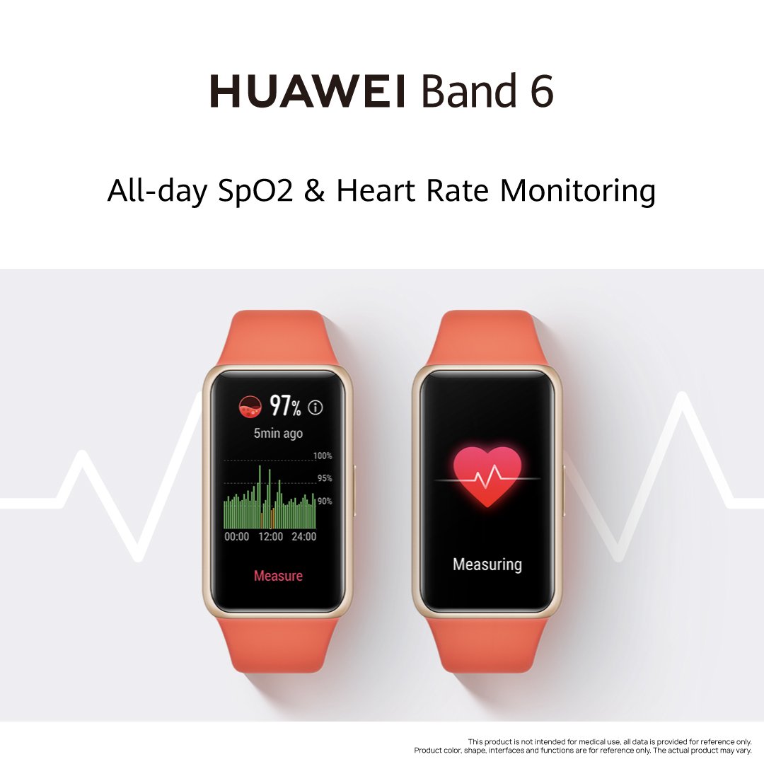 Huawei Mobile SA on Twitter: &quot;Live your fitness with All-day SpO2 &amp; Heart Rate Monitoring on the #HUAWEIBand6! Get so much #MoreThanABand for just R1699 &amp; get a FREE gift 👉 https://t.co/t3DDB3U0Gz