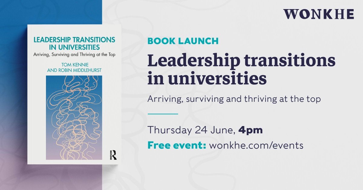 Wonkhe's tweet photo. Tomorrow is the next Wonkhe #BuildBackHigher event - on leadership in HE (24 June): https://t.co/sXTGRqoWVO https://t.co/awz9oZEyDP
