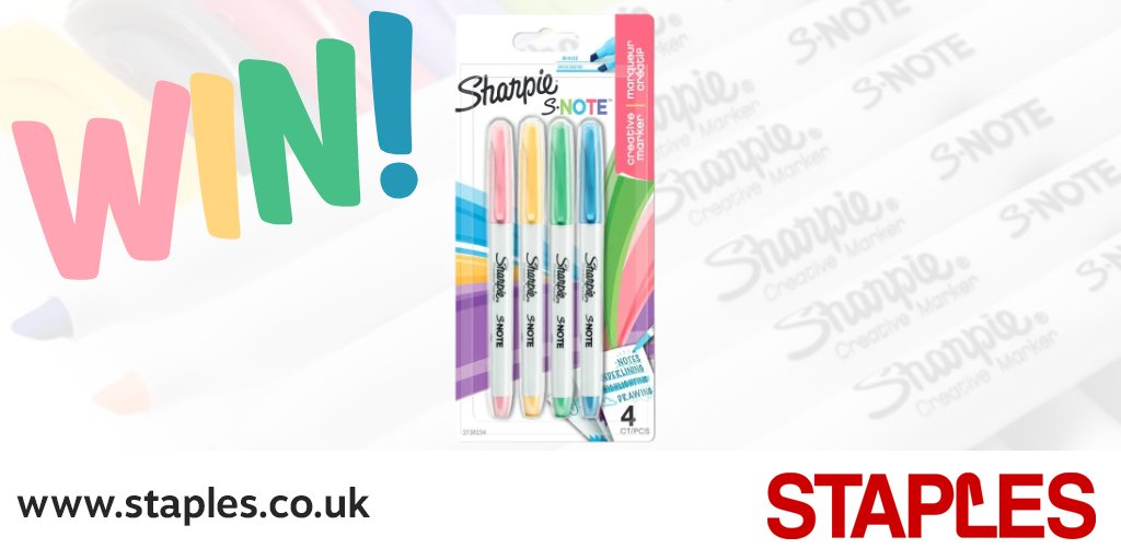StaplesUK's tweet photo. 🤩 #WIN 🤩 #StaplesUK #ThankATeacherDay prize – x1 Sharpie S-Note Assorted Creative Markers, Pack of 4! #GIVEAWAY

Enter 👇
1. Follow us @StaplesUK
2. Re-tweet this post
3. Comment @ two friends

Winner announced 28th June 2021 🏆

T&amp;C’s: https://t.co/4Xpu054QWN https://t.co/o8shSMGmNk