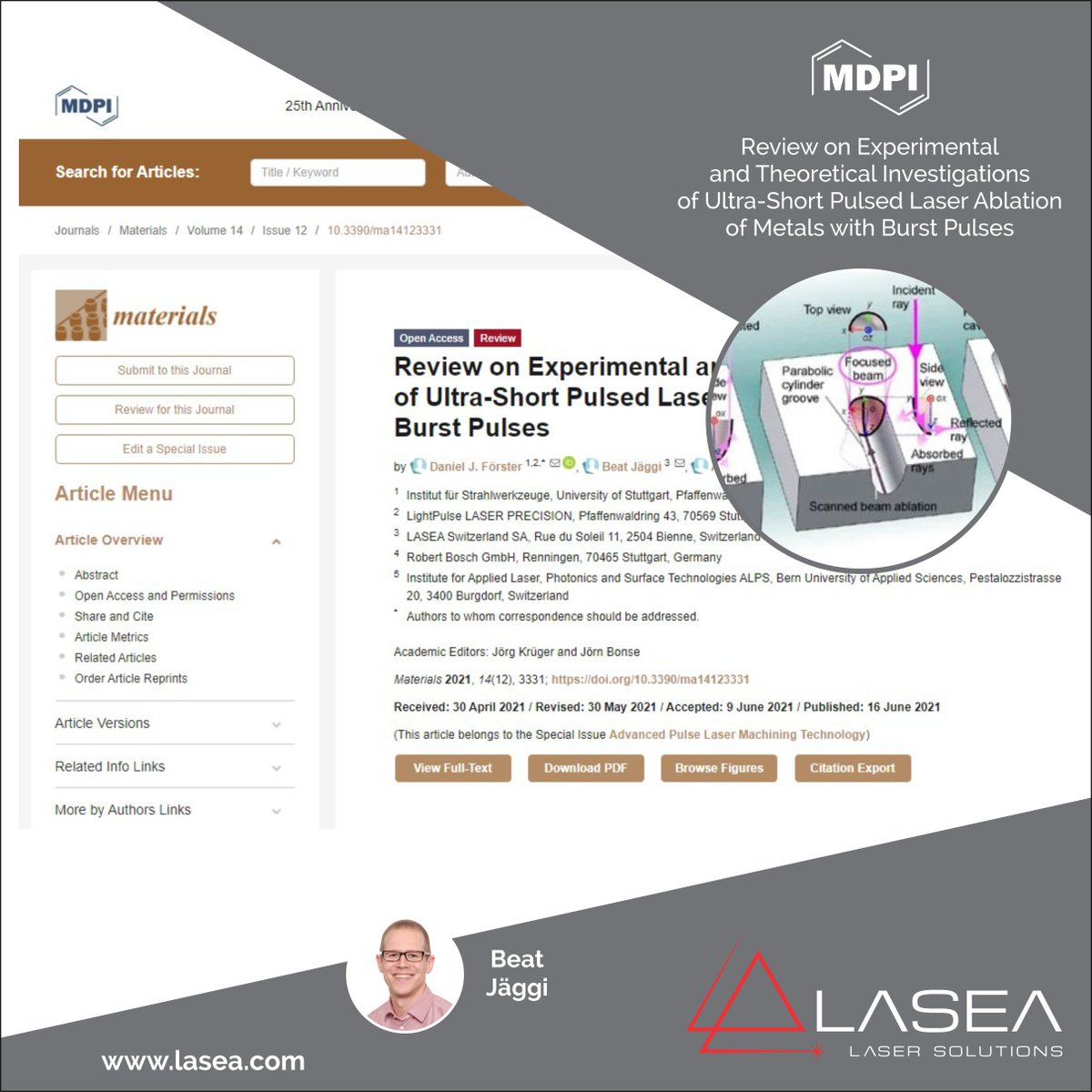 Review on Experimental and Theoretical Investigations of Ultra-Short Pulsed Laser Ablation of Metals with Burst Pulses mdpi.com/1152032 via <a href="/MDPIOpenAccess/">MDPI</a>