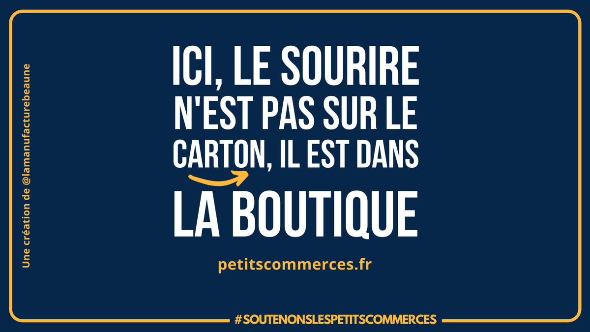 Soutenons l'achat local &amp; indépendant 💚
Merci à La Manufacture Beaune, boutique de loisirs créatifs &amp; ateliers à Beaune, pour le slogan !
#soutenonslespetitscommerces #ecoresponsable