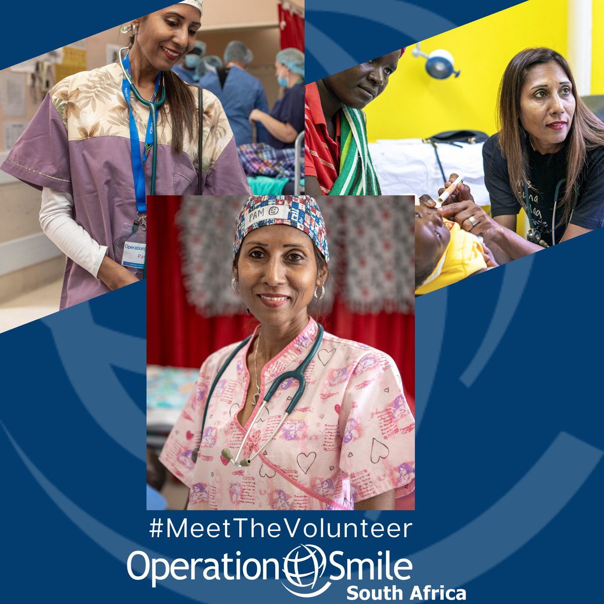 OpSmileSA's tweet photo. This week on #MeetTheVolunteer it is an honour to introduce Dr Pamela Rapiti. Dr Rapiti is a Paediatric Intensivist, Specialist Anaesthetist & Lecturer at the University of KwaZulu-Natal. She joined #opsmilesa in 2006 as Paediatrician and has done 23 missions to date. #smile https://t.co/NpH0FQ5F7V