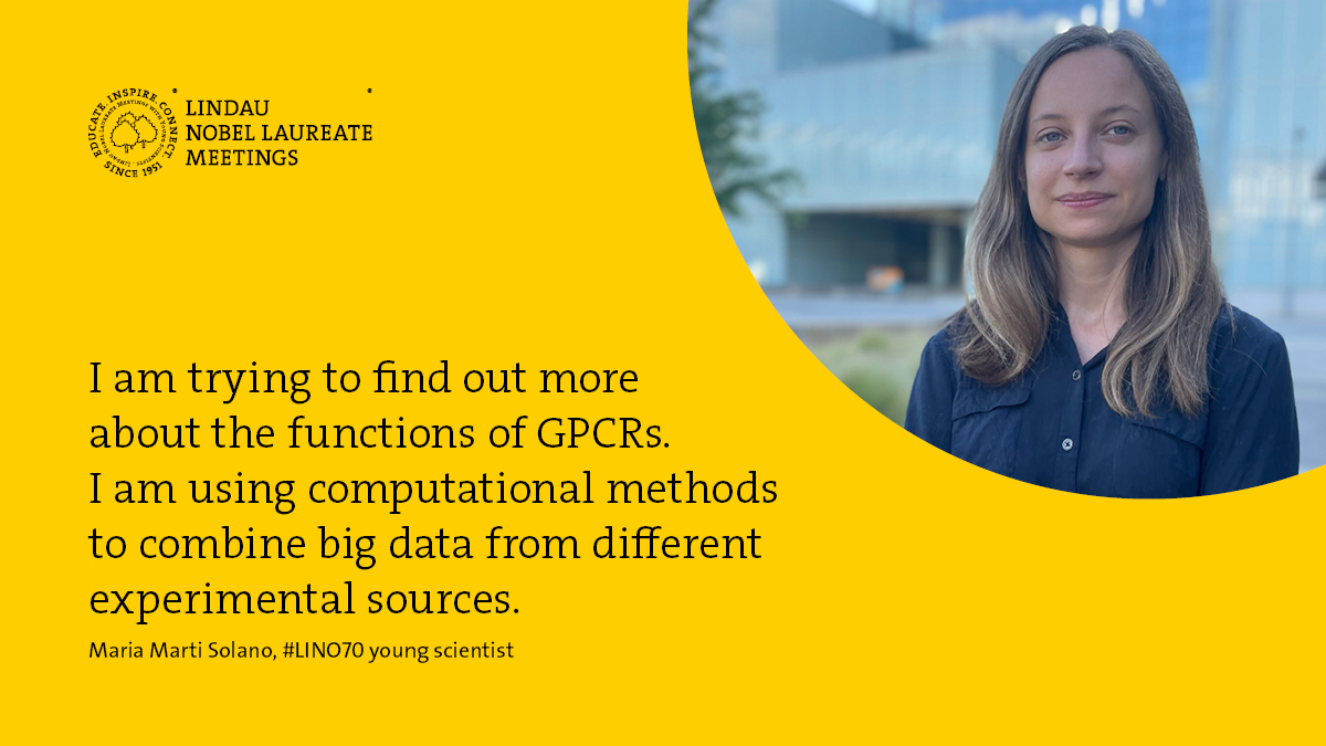 LINO70 young scientist Maria Marti Solano is a postdoctoral resarch fellow  at @MRC_LMB working on G protein-coupled receptors. Learn more about her  work, the role of #bigdata in her approach and what
