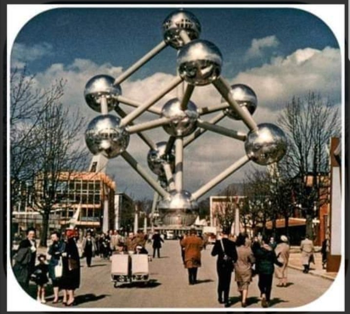 Points for effort but it's a drop in the ocean. Cars out, people in. That's how the Atomium was intended.