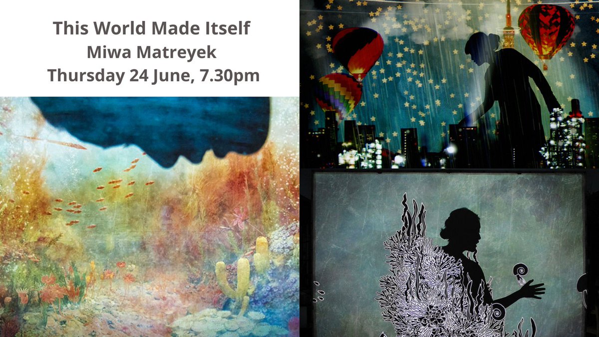ArtsFestOxford's tweet photo. Tomorrow #OFAvirtual presents two films by multimedia artist and @TEDx speaker @miwamatreyek
Miwa's work integrates animation, performance, music and video blending the real and surreal. Her art speaks powerfully about our beautiful planet.
Watch here https://t.co/d0q1m7vDb3 https://t.co/kfDlqLuI4l