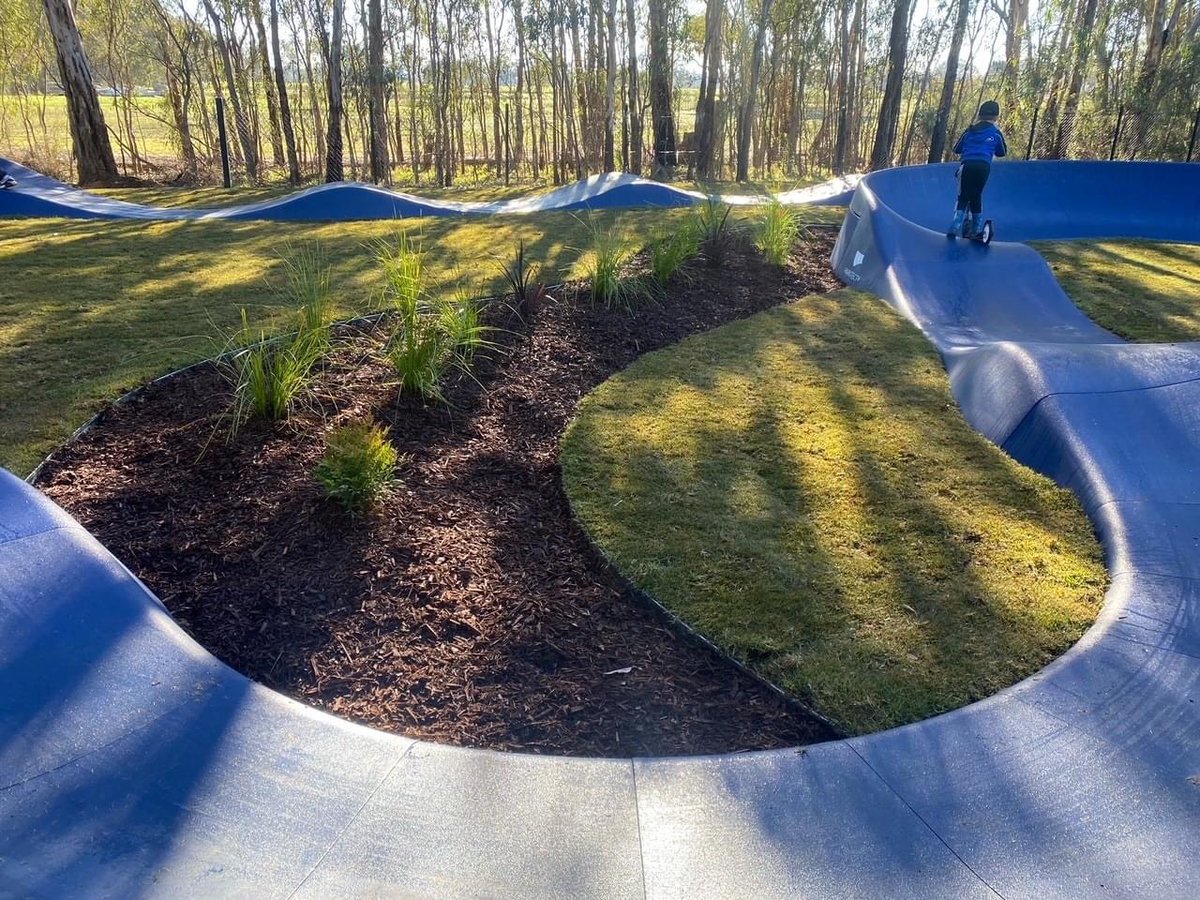 AusPumptrack's tweet photo. Exciting News!! 

OUR NEW ’PORSCHE OF PUMP TRACKS’ IS NOW OPEN!!

Located at Moama on Murray Resort, our latest version Modular Pumptrack is the ‘Porsche of pump tracks’ - the ultimate in design and material for riding perfection and performance. https://t.co/d5L6cWxF6C