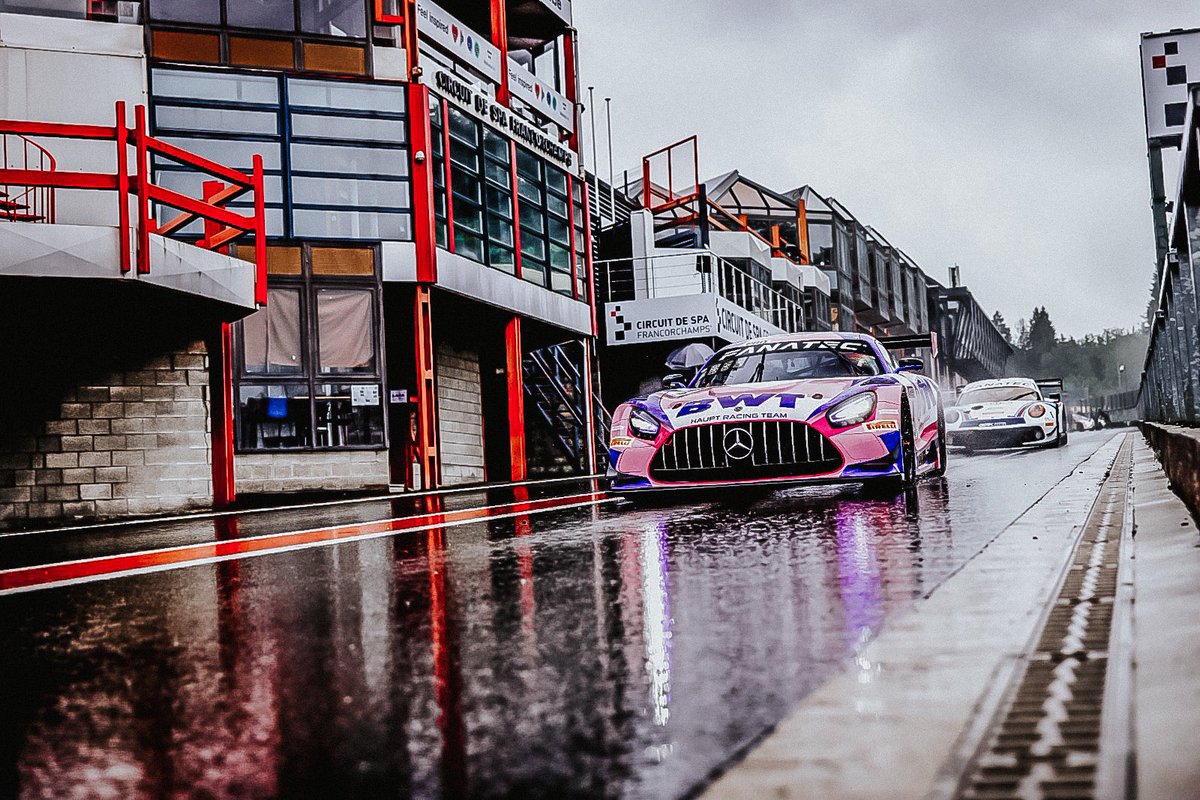 hauptracingteam's tweet photo. Racing makes my hrt beat faster ❤️🔥
Second test day for @24HoursofSpa - we‘re ready and excited for the race on 31st of July #24hspa ✨
#Spa #hauptracingteam #hrt #MercedesAMG #gtworldchallenge #bwt #nuconcept #autoarena #pagidracing #racevol #eibach #petec #GTWorldChEu https://t.co/MWg16BJcFM