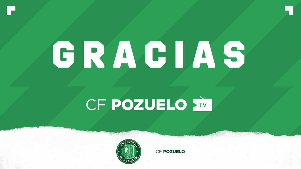 Cfpozuelo's tweet photo. cꜰᴘᴏᴢᴜᴇʟᴏᴛᴠ 🟢⚪️| Finalizamos la  #Temporada2021 dando las GRACIAS a tod@s que nos han estado apoyando en este año

📺 + 245.000 visualizaciones
⚽ + 75 partidos en DIRECT🔴 1os equipos y cantera
👤 + 900 suscripciones YT

Con ganas de empezar la nueva temporada ❗❗ https://t.co/eE0HRYOQTi